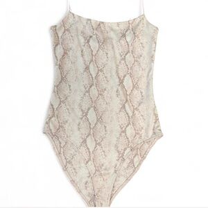 Forever 21 Snake print bodysuit